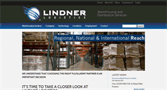 Desktop Screenshot of lindnerlogistics.com